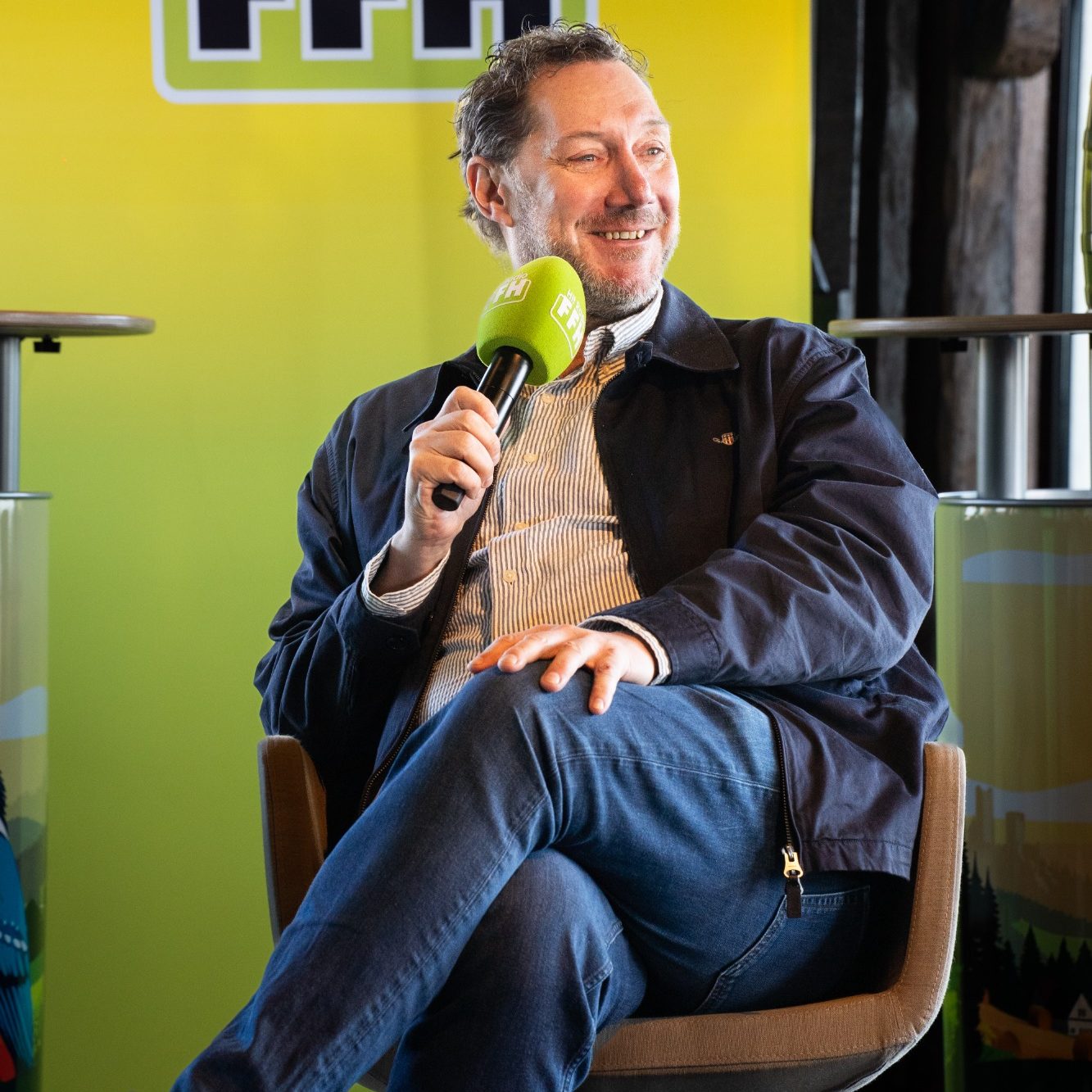 Mirko Reeh bei einem Event zusammen mit HIT RADIO FFH und der Licher Privatbrauerei